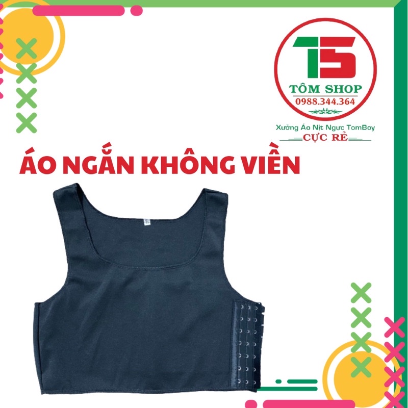 Áo Ngắn Nịt Ngực Không Viền Dành Cho Sb Tomboy