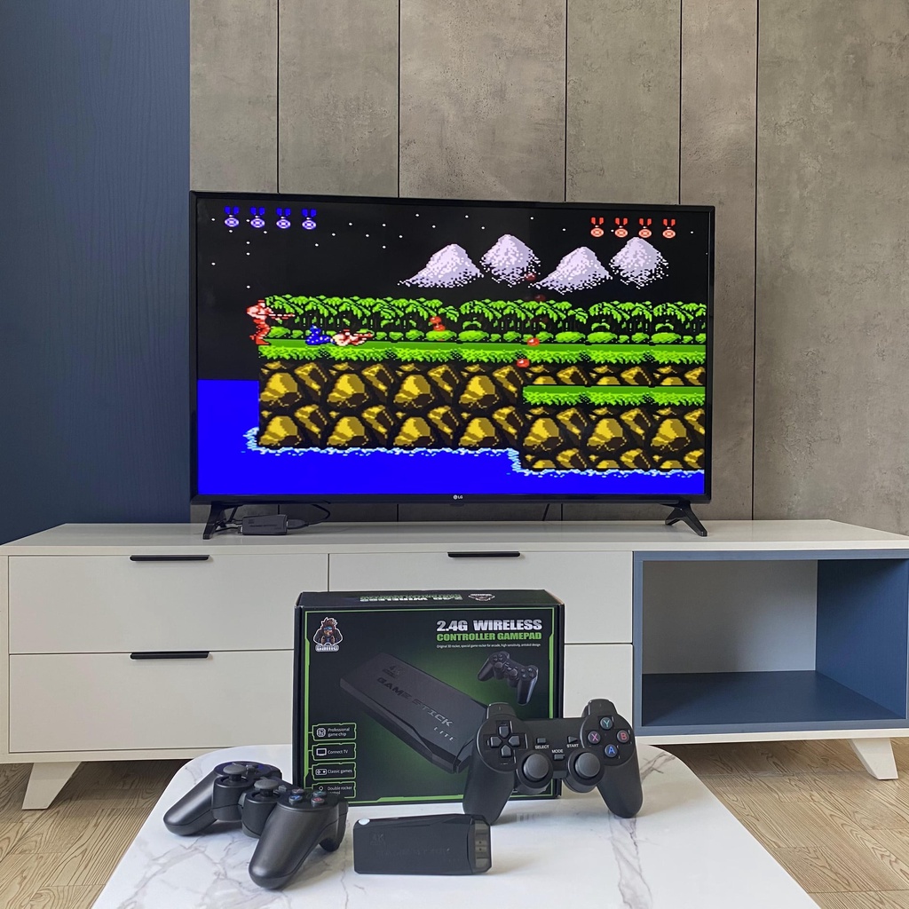 Máy Chơi Game Stick 4k HDMI 3500 game + 20 game mới, game việt hóa, máy điện tử 4 nút cầm tay không dây. | BigBuy360 - bigbuy360.vn