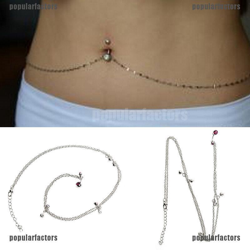 Khuyên Rốn Đính Đá Pha Lê 14g Thời Trang