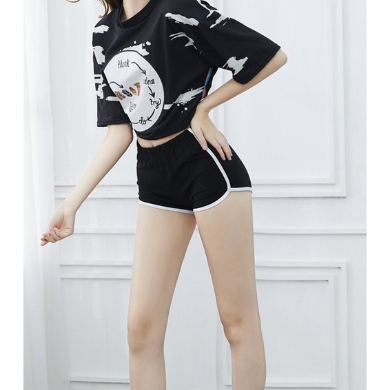 Quần sooc nữ - quần đùi nữ chất cotton lụa co giãn 4 chiều