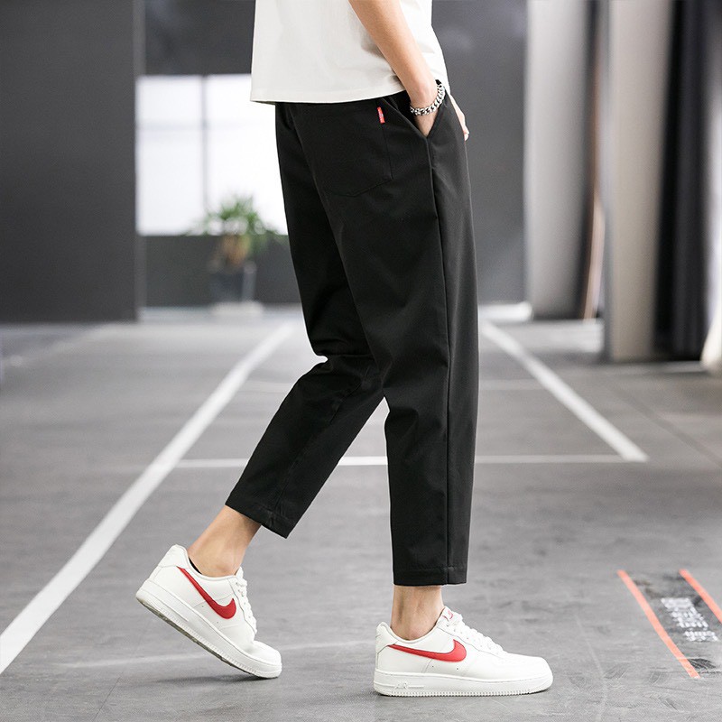 Quần Jogger Nam Nữ Trơn Ống Suôn Có Túi Sau Thời Trang Hàn Quốc LV30