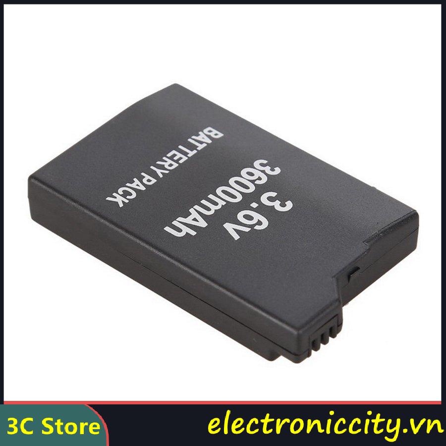 ⚡ELE⚡Pin cho PSP 1000 2000 3000 Cao Cấp Thay thế Bộ pin mở rộng mỏng thay thế Nắp cửa cho pin Psp 2000 3000