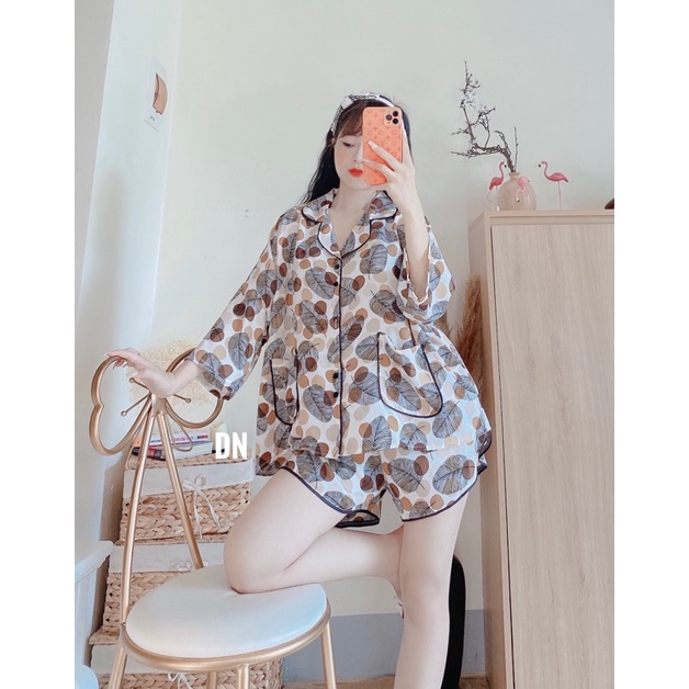 Big Size-Bộ Pijama Cánh Dơi Áo Cộc Quần Đùi