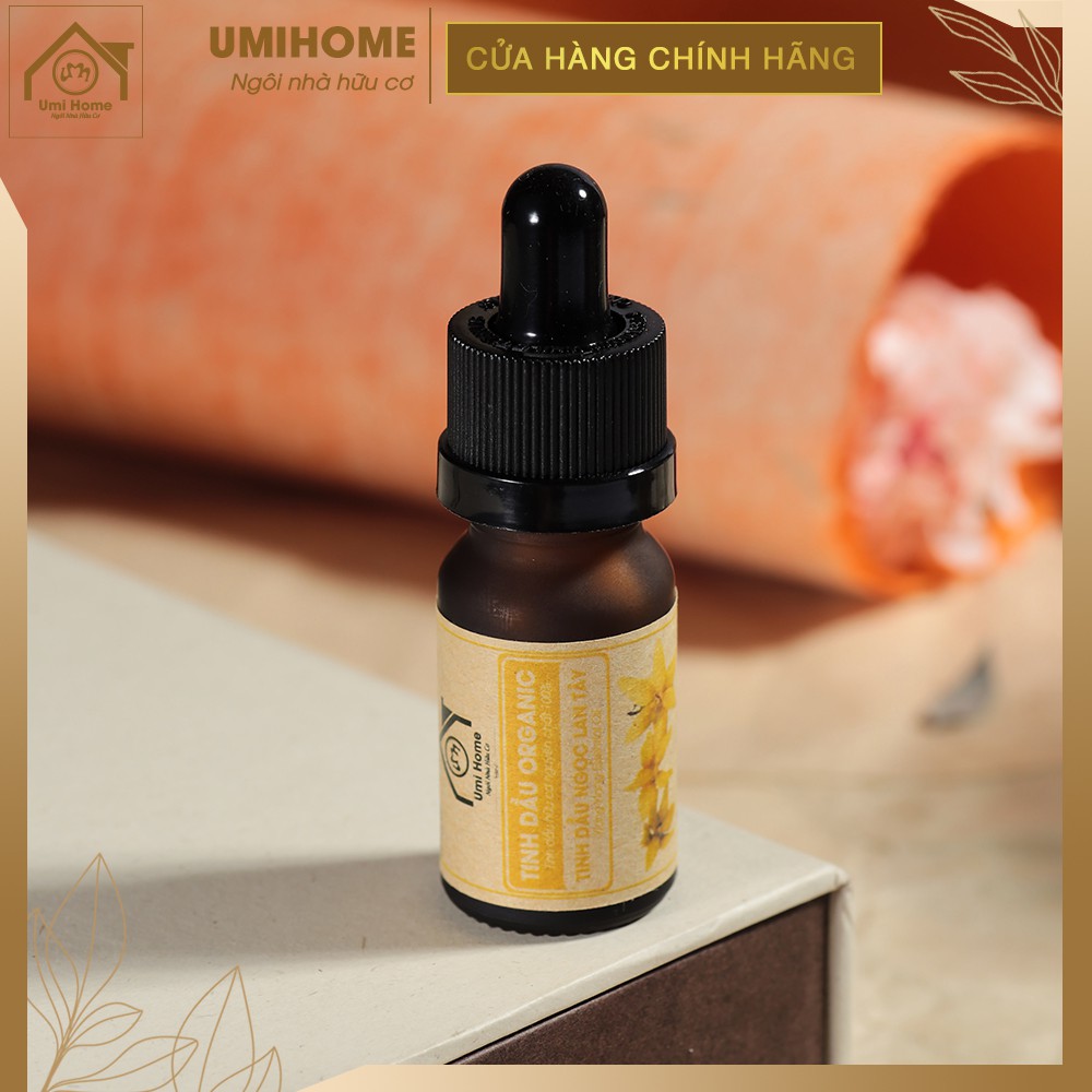 Tinh dầu Ngọc Lan Tây thơm phòng hữu cơ UMIHOME nguyên chất 10ml - Giảm căng thẳng, tạo hứng khởi, tạo năng lượng