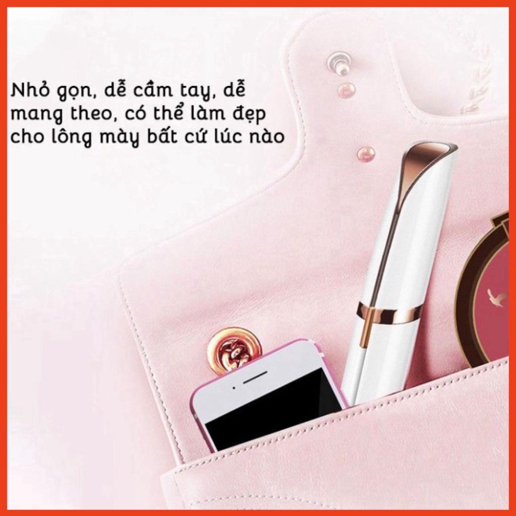 Bút tỉa lông mày - Máy tỉa lông mày với lưỡi cạo 360 đa năng tạo kiểu chân mày theo ý muốn, sạc usb