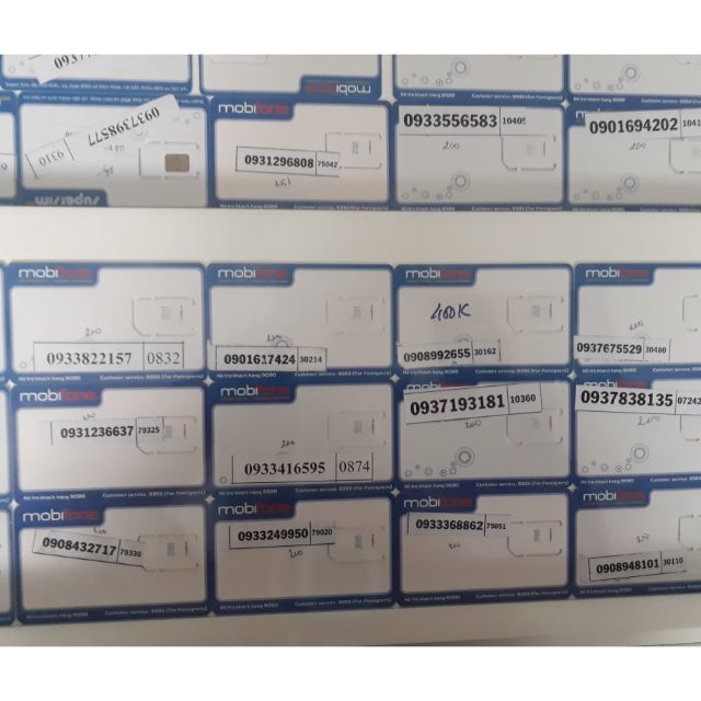 Sim mobifone số đẹp