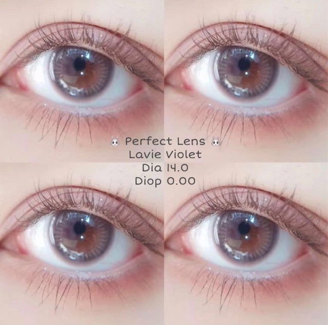 LINK2 (GIÁ 1 CHIẾC) 14.0 (0.00 -> 8.00) Lens Lavie Violet - Kính Áp Tròng