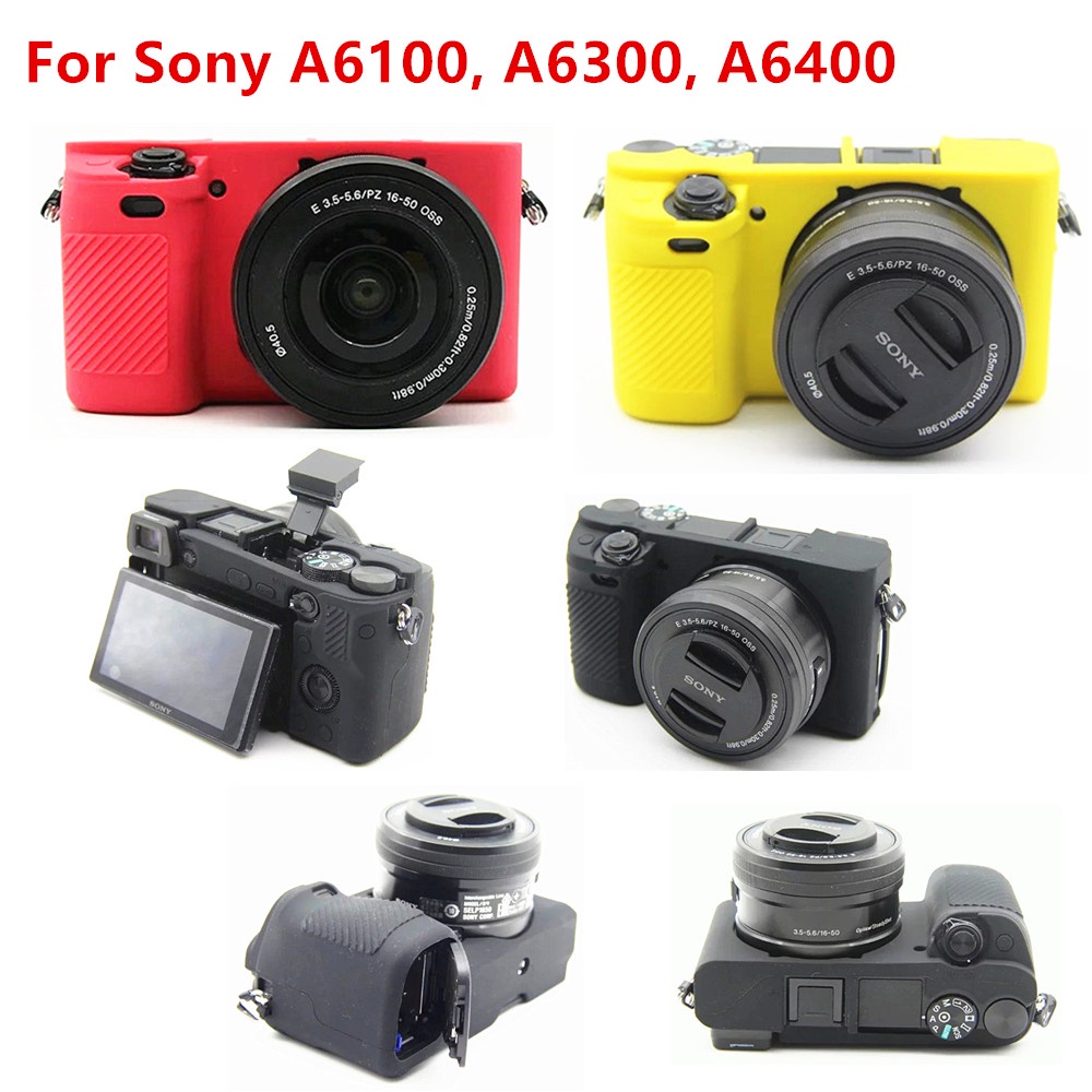Vỏ Silicone Bảo Vệ Máy Ảnh Sony Alpha A6000 A6100 A6300 A6400 A6500 A6600 A5100 A5000