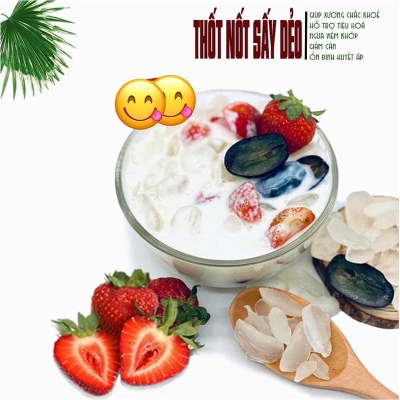Thốt nốt thái (hạt đác) sấy dẻo không đường Ngọc Giàu 1kg