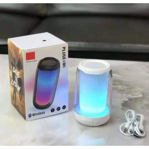 Loa bluetooth Pulse4 Mini, Đèn Led 360-Loa Sub Đọc Lập-Âm Thanh Tuyệt Đỉnh-Đèn Led 7 Chế Độ-Bảo Hành 3 Tháng