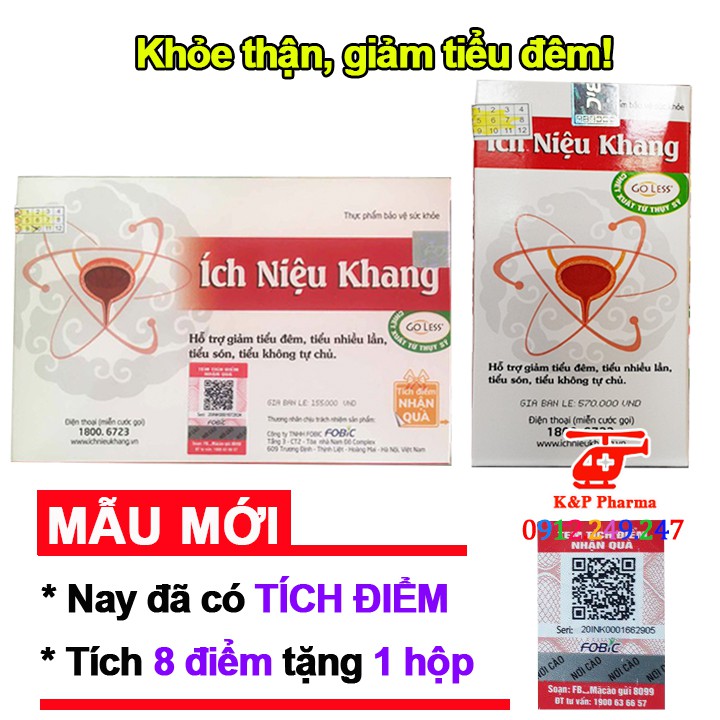 ✅ [2 TẶNG 1] Ích Niệu Khang – Giảm tiểu đêm, rối loạn tiểu tiện, tiểu nhiều lần, bàng quang yếu