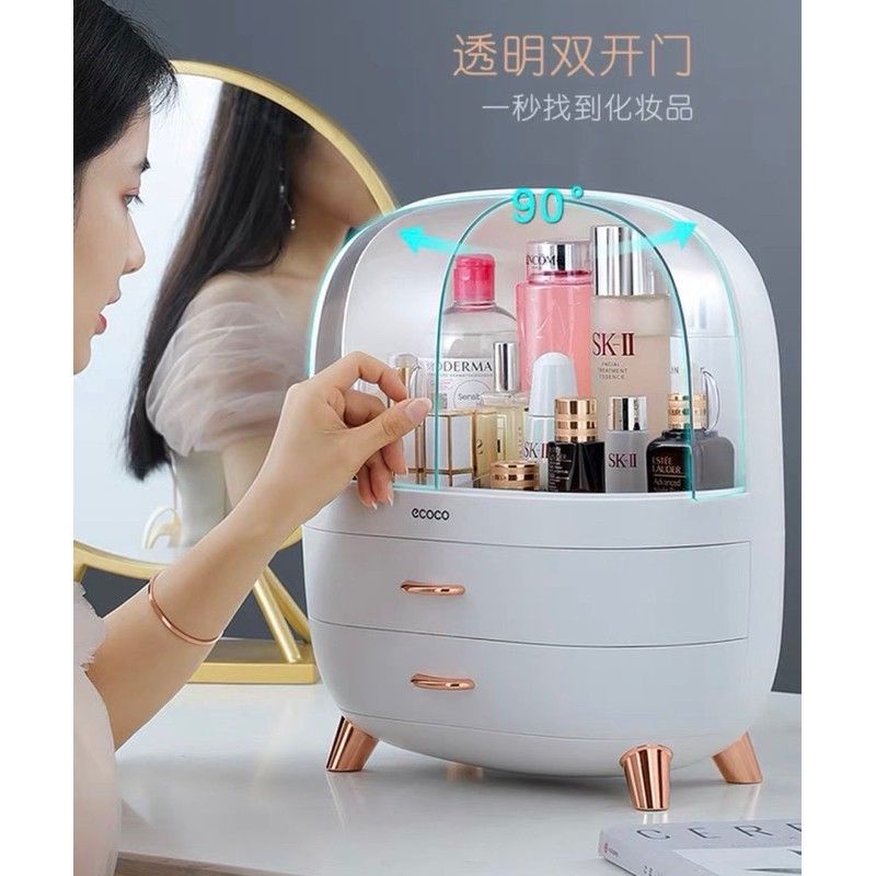 (Ảnh thật) Kệ mỹ phẩm, để đồ 3 ngăn ECOCO cao cấp