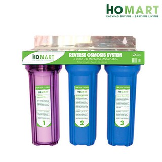 Bộ lọc nước sinh hoạt 3 cấp HOMART 30C3 - 1 TRONG 2 XANH
