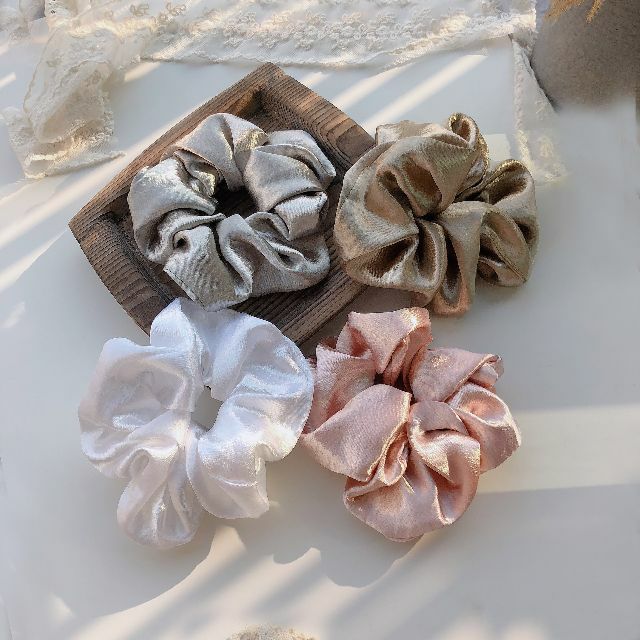 Chun vải buộc tóc scrunchies jennie