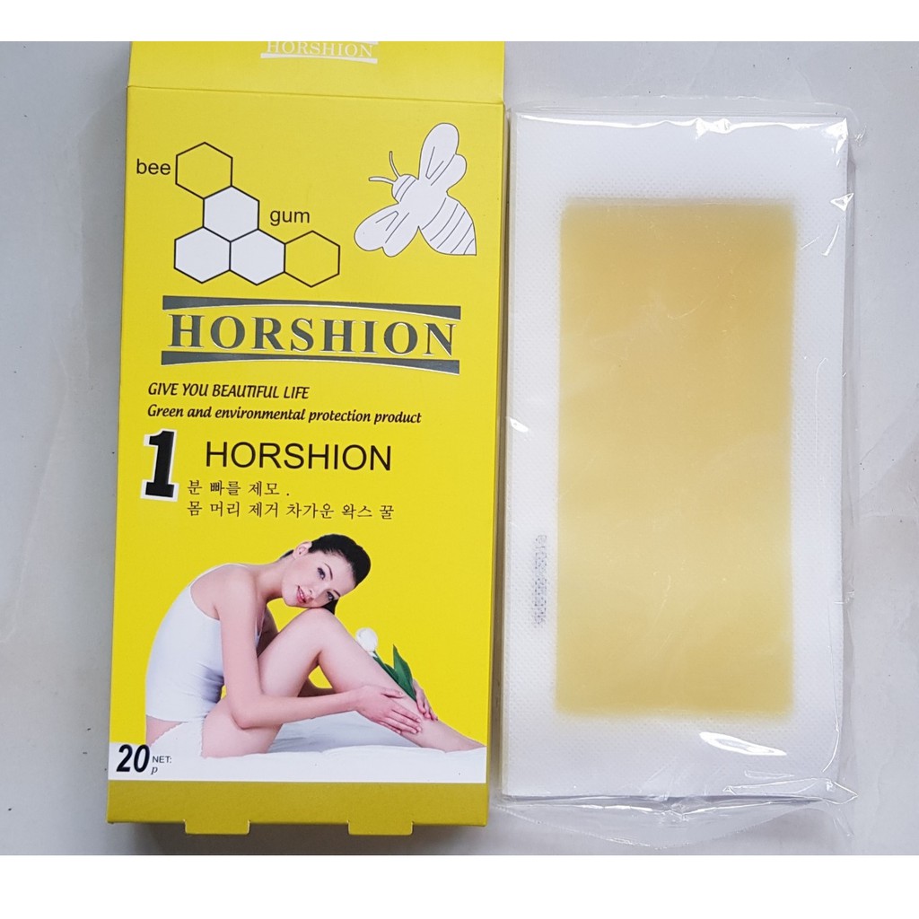 miếng dán Wax Lông Horshion hộp 20 Miếng