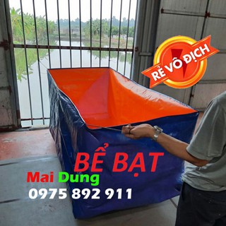bể bạt nuôi ốc , ếch ,cá