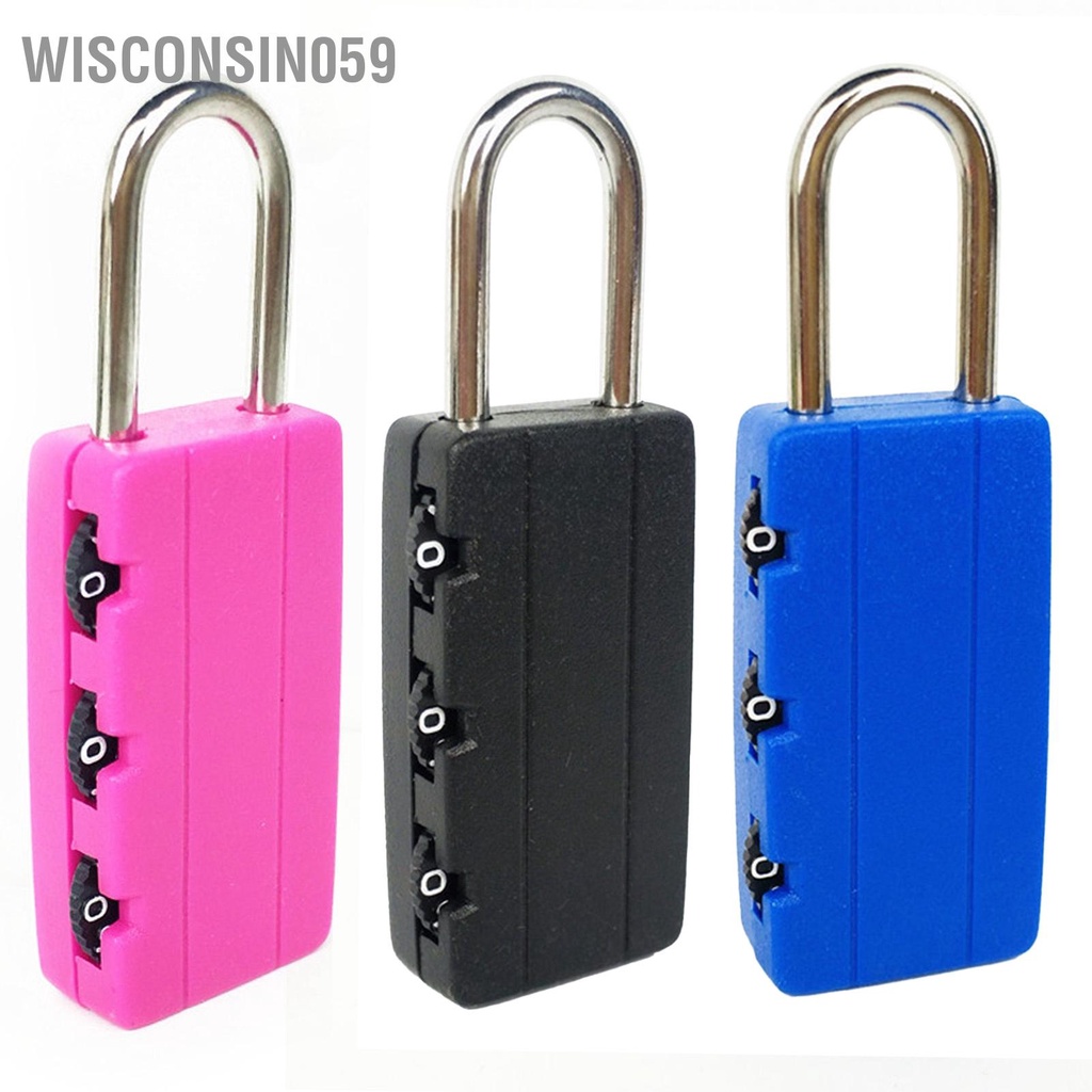 Ổ khóa du lịch mini 3 chữ số kết hợp cho vali/nhật ký