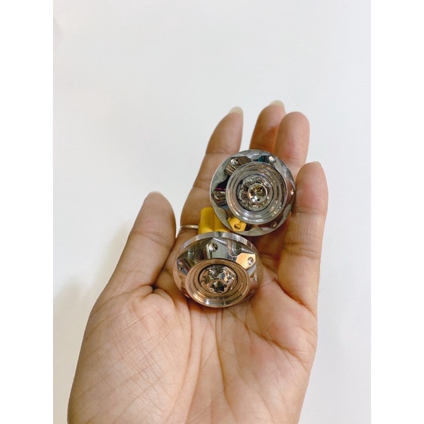 Cặp gù inox 304 Salaya mẫu dày 6 cạnh bông, lắp thông dụng xe số & tay ga