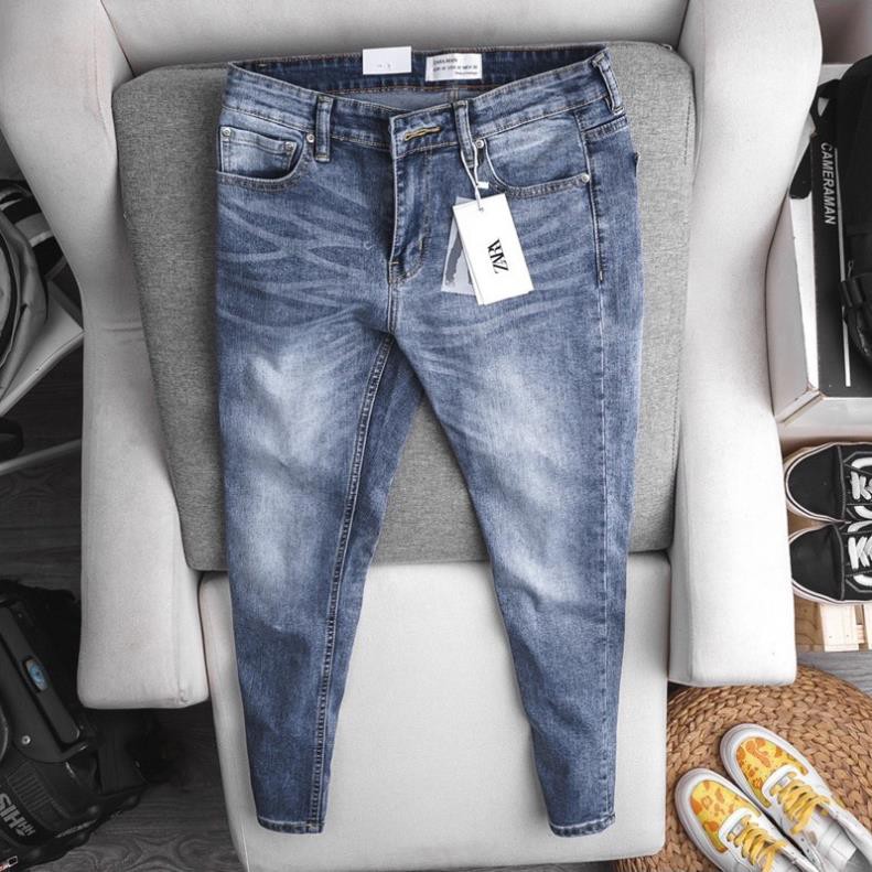 Quần jean nam cao cấp hàng xuất đẹp slim fit 3 màu basic . '