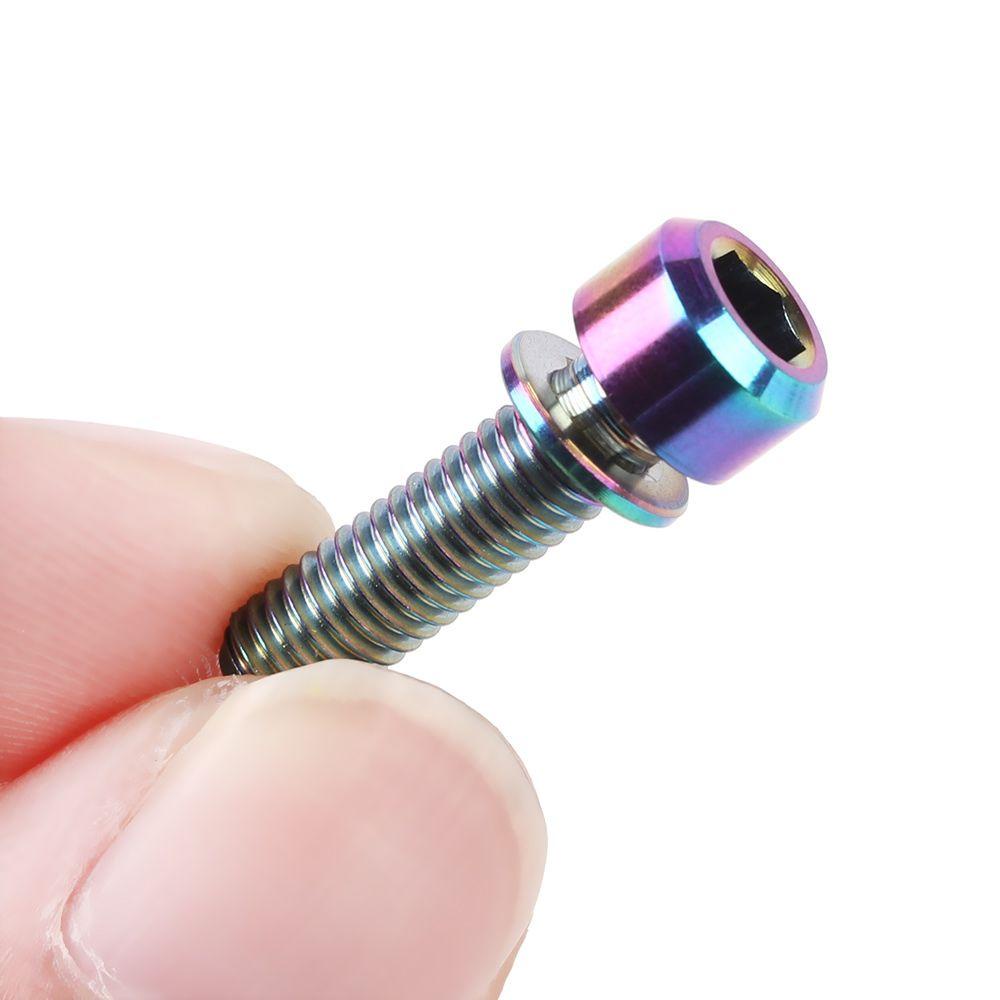 SUYO Bu Lông Cố Định TC4 Bằng Titan Kèm Vòng Đệm Chuyên Dụng Cho Xe Đạp Leo
