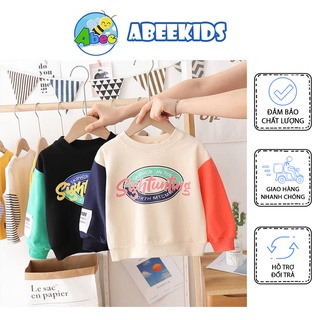 Áo Nỉ Da Cá Họa Tiết Thời Trang Cho Bé Trai Và Bé Gái Size 7-23kg AN02