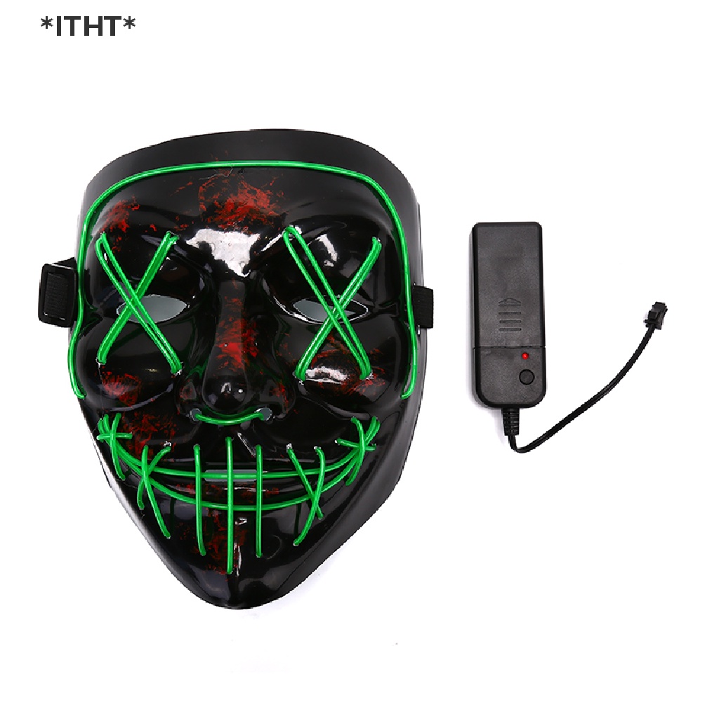 Mặt nạ EL có đèn LED phát sáng dành cho tiệc tùng hóa trang