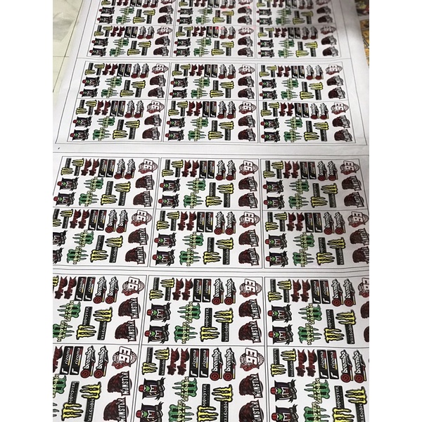Set 10 tấm sticker A4