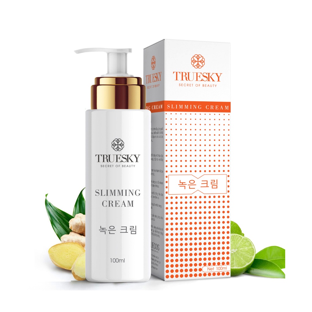 Kem tan mỡ bụng Truesky chiết xuất quế gừng giúp giảm mỡ bụng cấp tốc 100g S Body Cream