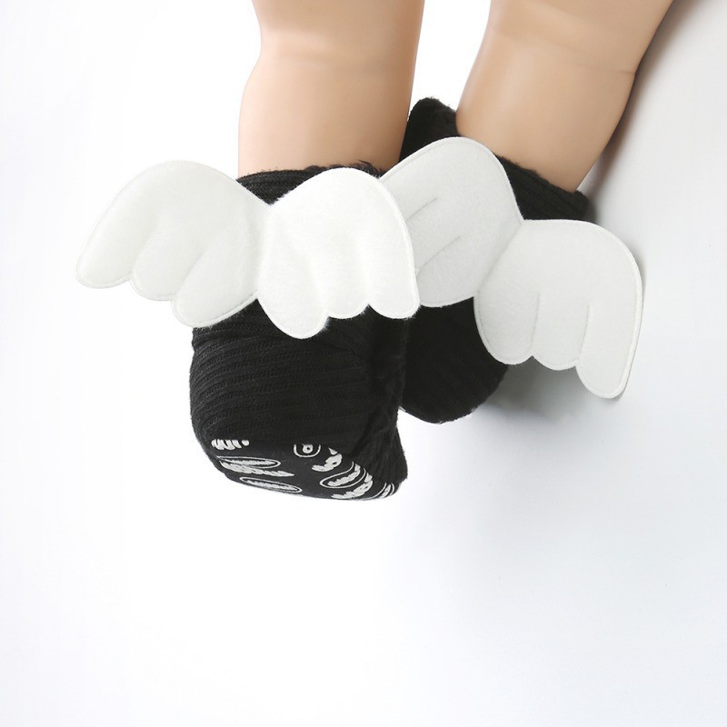 Babyme Winter Knitted Shoes Cute Baby First Walkers Kids Newborn Toddler Super Warm Wings Boots