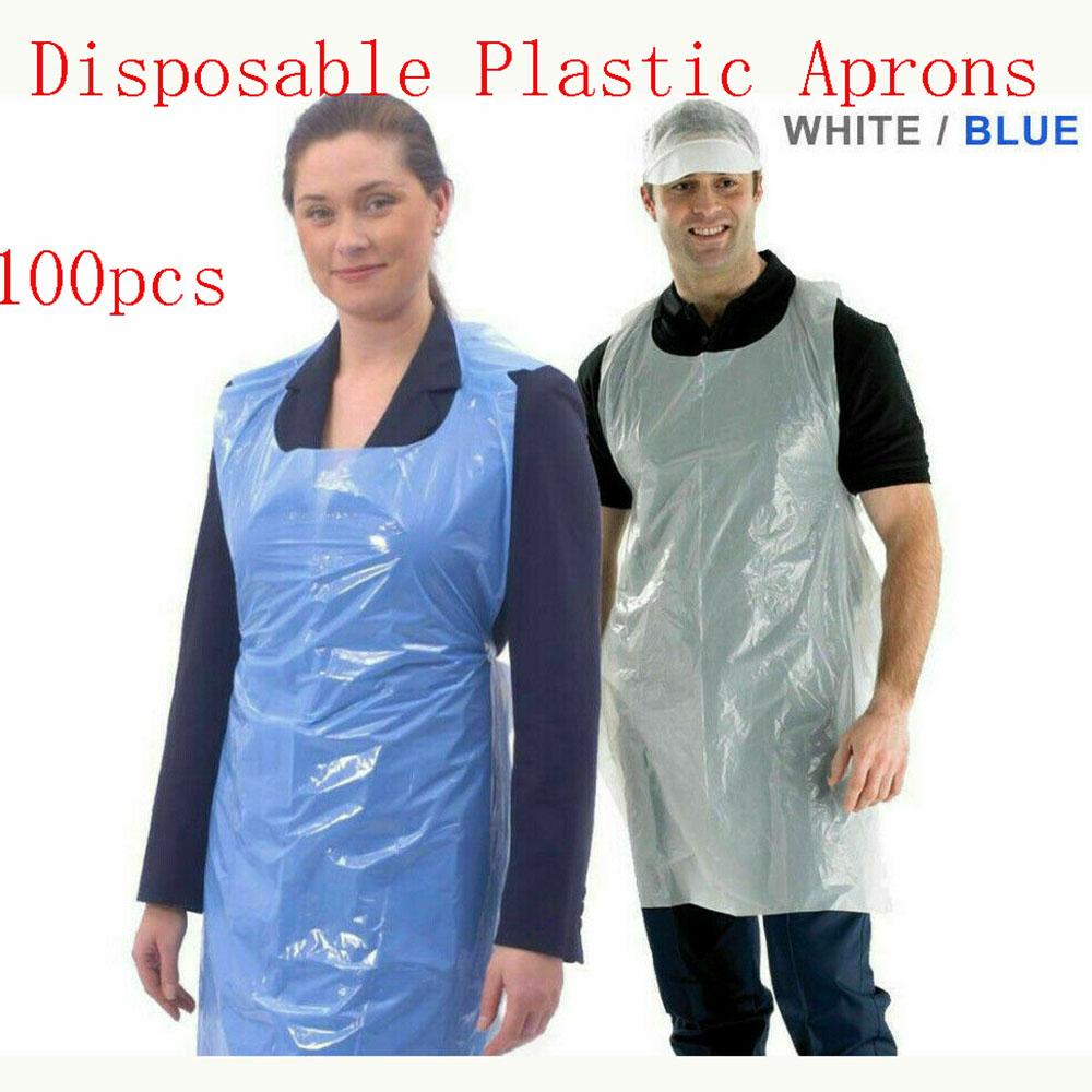Tạp Dề Chống Thấm Nước Dùng Một Lần Màu Xanh Dương Thanh Lịch