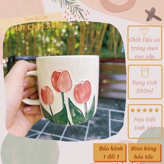 Cốc gốm Tulip 350ml - Một Chút Xinh