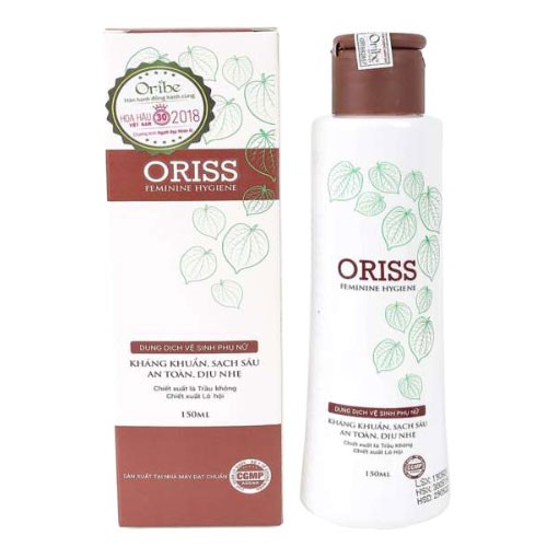 Dung dịch vệ sinh phụ nữ Oriss Feminine Hygiene - Hỗ trợ kháng khuẩn, khử mùi vùng kín (Chai 150ml)