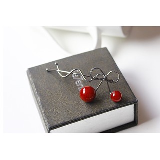 [Chỉ thanh toán với AirPay] Kẹp tóc nơ 2 trái cherry đỏ xinh xắn