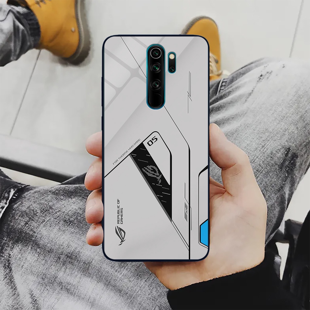 Ốp lưng Xiaomi Redmi Note 8 Pro - ROG Gaming edition, chất liệu kính cường lực