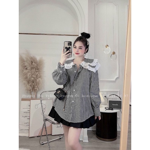 ÁO SOMI KIỂU PHỐI CỔ BÈO TIỂU THƯ