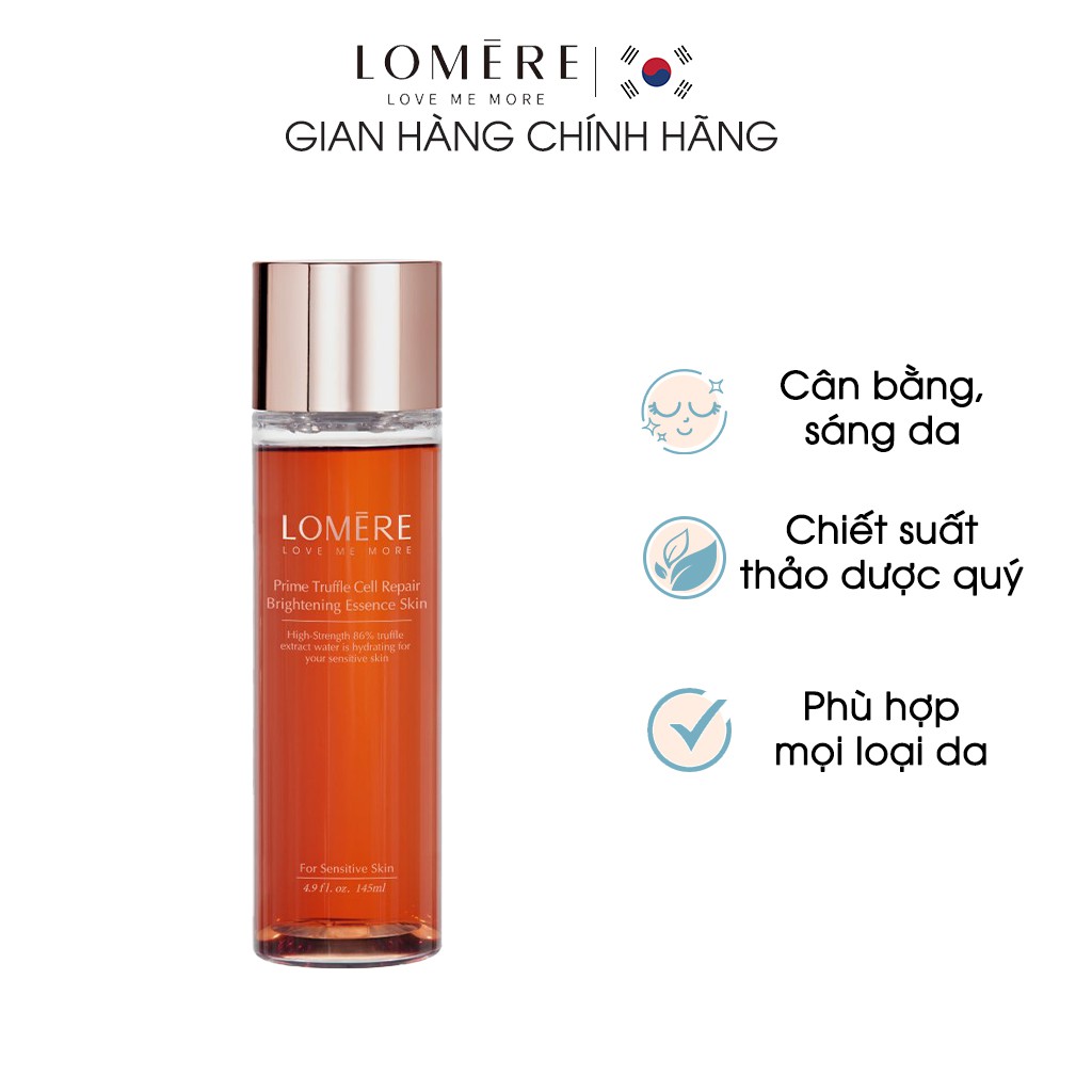 Nước Cân Bằng LOMERE Prime Truffle Cell Giúp Dưỡng Trắng, Cấp Ẩm Và Bảo Vệ Cho Da 145ml