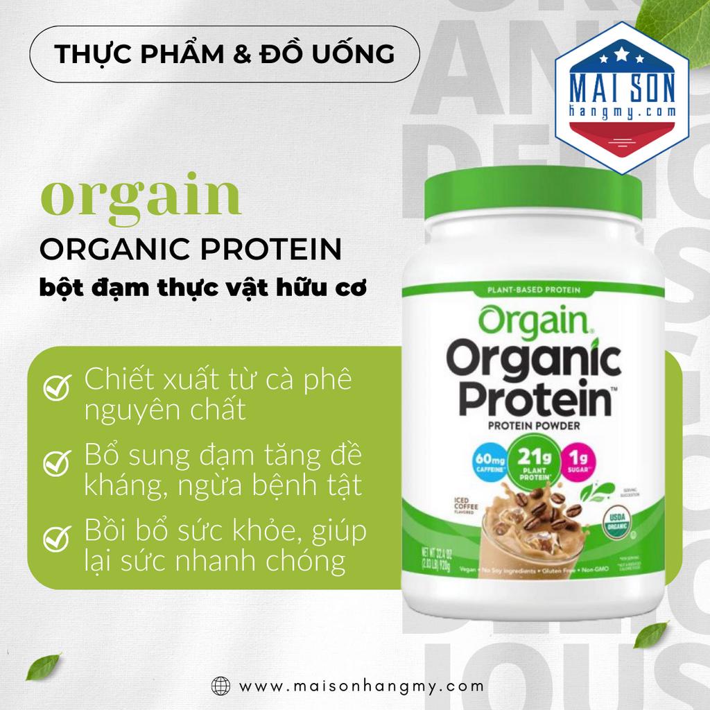 BỘT ĐẠM PROTEIN ORGAIN ORGANIC PROTEIN POWDER  - Hàng Nhập USA Chính Hãng