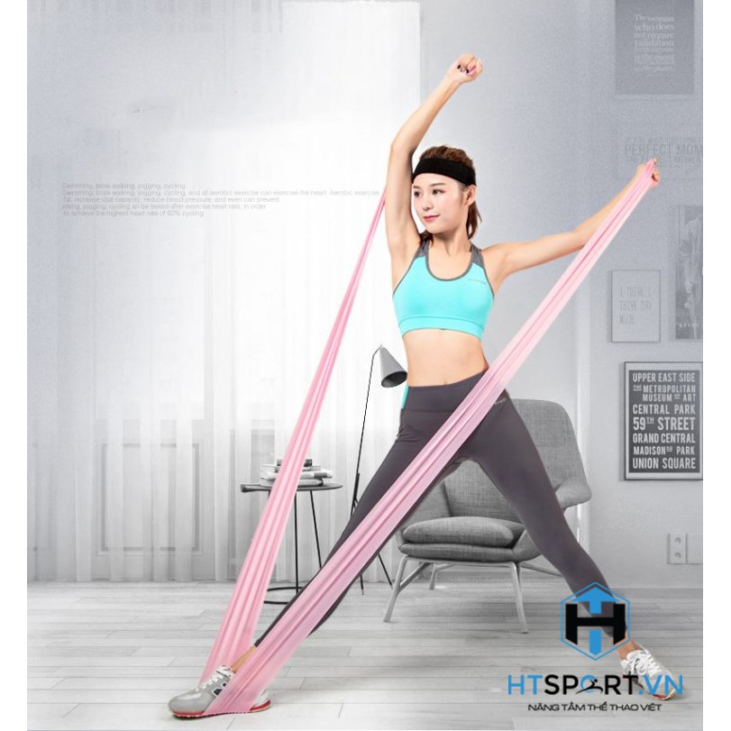 Dây Cao Su Đàn Hồi Kháng Lực Bản Thun Tập Gym Yoga Pilates Thể Lực 1.5 Thera band, Dây Kháng Lực, Phụ Kiện Tập Gym Nữ