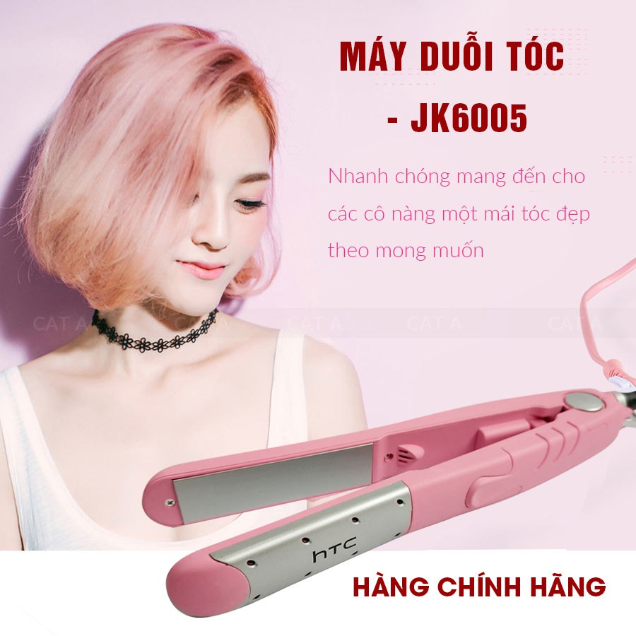 MÁY ÉP TÓC CHÍNH HÃNG HTC - JK6005 - Là thẳng tóc, duỗi tóc mức nhiệt tốt, không gãy tóc - Dụng cụ tạo Kiểu, làm đẹp !