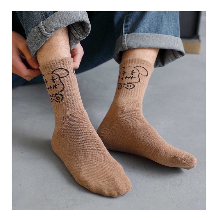 Tất Cổ Cao Robot Cho Nam/ Nữ Freesize ERA SHOP 078323 - Màu Trơn Đơn Giản, Phù Hợp Mang Sneaker, Siêu Rẻ Đẹp