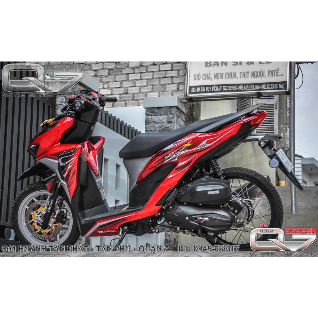 Tem rời vario - đỏ đen - Decalq7
