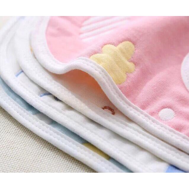Minchun123:CHỌN MẪU Yếm xô chữ U, vải  cotton,  xô, cho bé ăn dặm, thấm dãi, đồ dùng cho bé sơ sinh