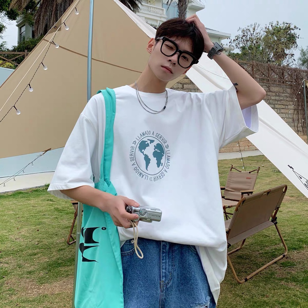 Áo thun nam nữ tay lỡ unisex cổ tròn form rộng AT508