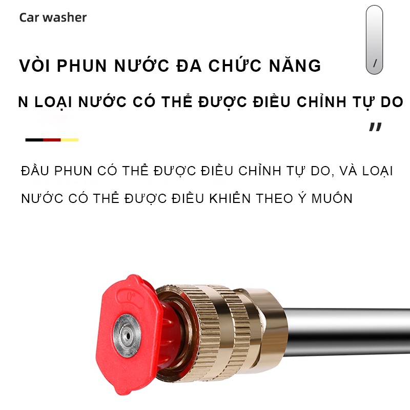 Máy rửa xe không dây dùng pin Lithium máu rửa xe cao áp xe ô tô dùng tại nhà- Làm sạch đa chức năng