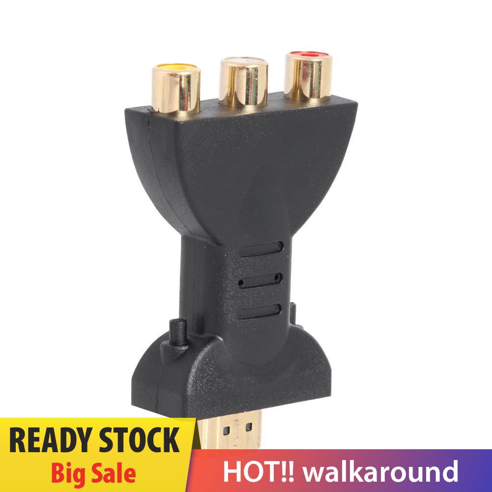 Đầu cắm chuyển đổi cổng HDMI sang 3 cổng Rca Av cho TV