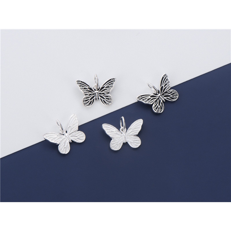 Mặt Dây Chuyền Bạc S925 Hình Bướm Xinh Xắn