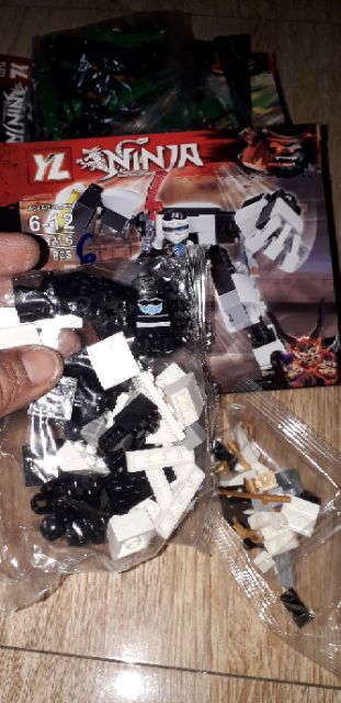 Combo 6 hộp lắp ráp Lego Ninjago siêu xe YL 821 trọn bộ