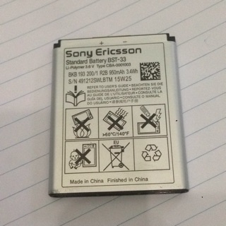 Pin Sony BST-33 chính hãng(V800)