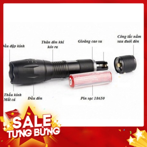 [FREE SHIP] 💥[BẢO HÀNH 1 NĂM]💥 Đèn pin siêu sáng XML-T6 Siêu bền chống nước tuyệt đối 💥HÀNG CHÍNH HÃNG💥SIÊU HOT💥