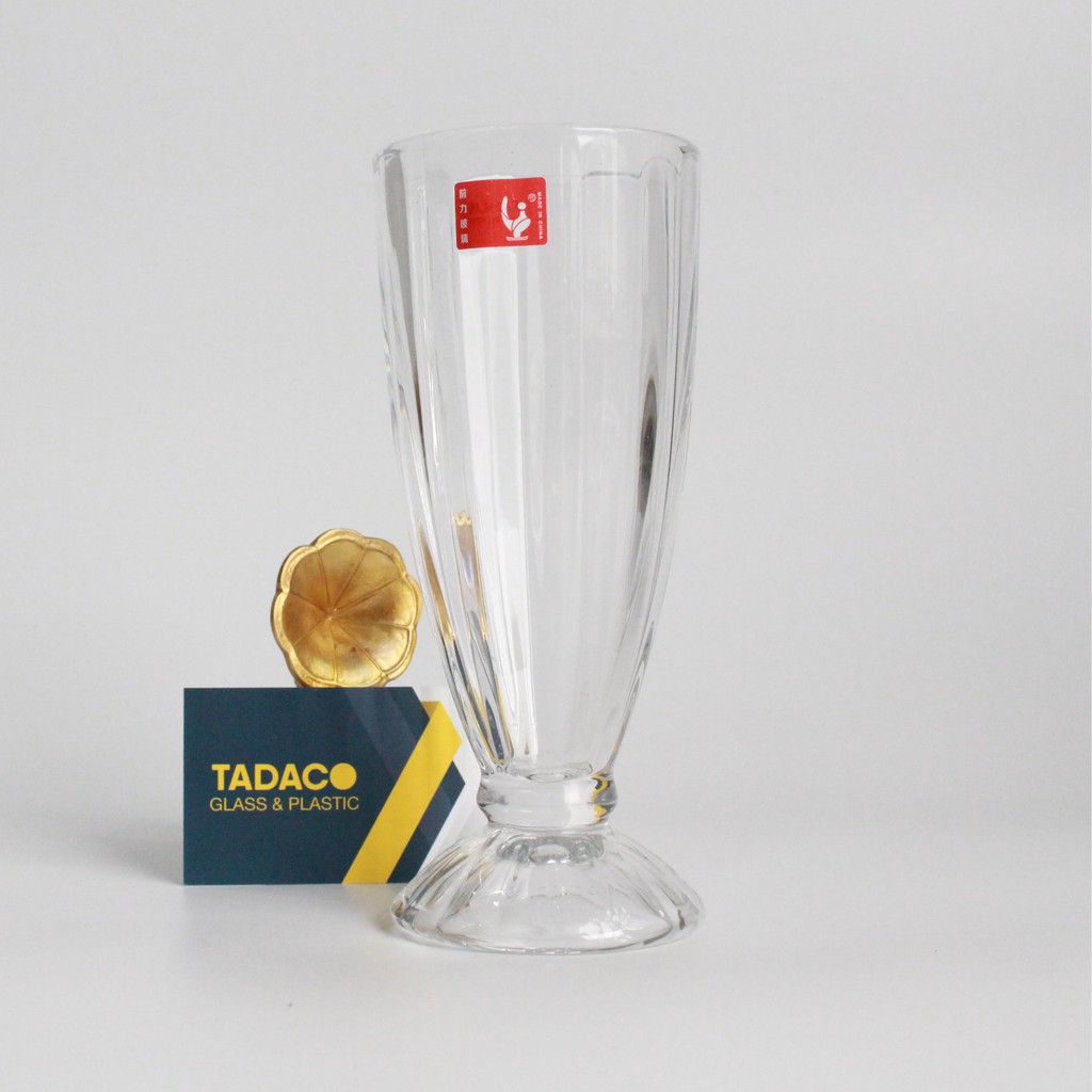 Ly thủy tinh sinh tố SODA sọc QIANLI IC028 | 340ml